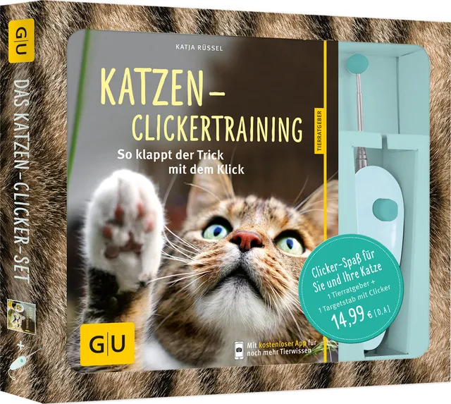 gu-tierratgeber-katzen-clickertraining-buch-mit-clicker image 1